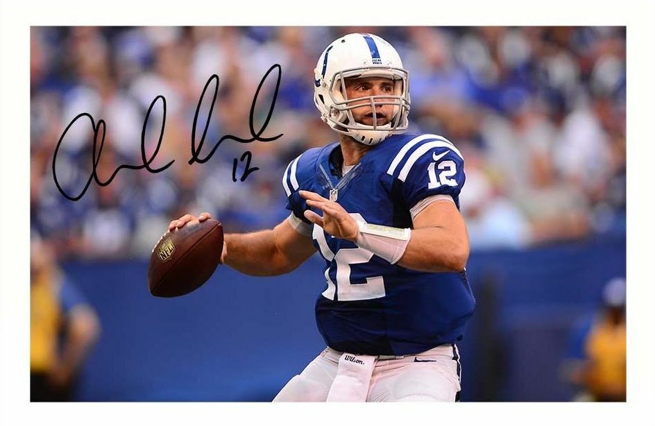 ANDREW LUCK - INDIANAPOLIS COLTS AUTOGRAPH SIGNED Photo Poster painting POSTER PRINT