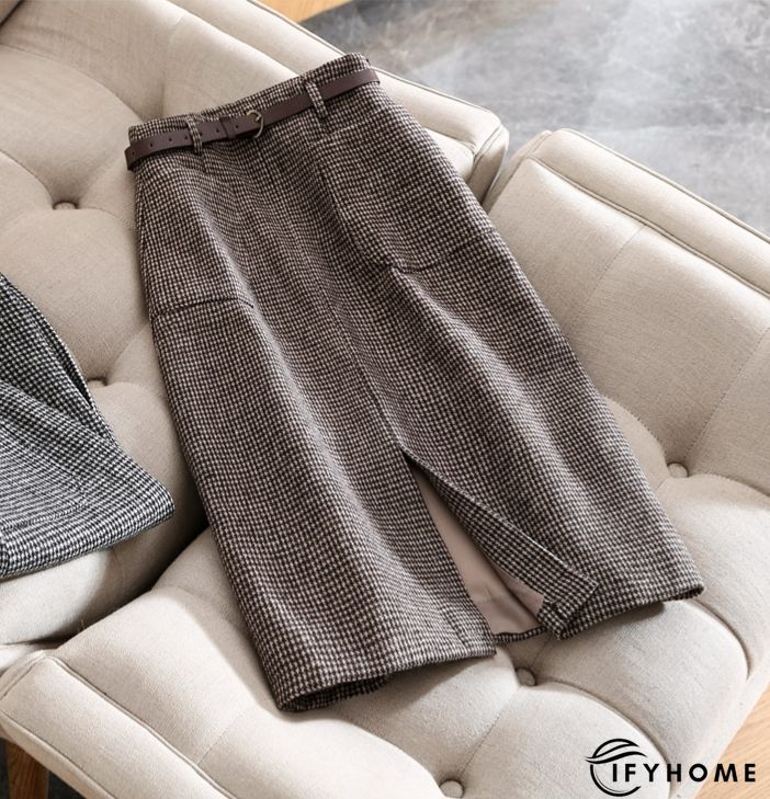 Casual Basic Daily Vintage British Half Long Skirt | IFYHOME
