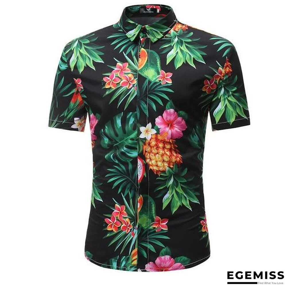 Men Fashion Style Short Sleeve Hawaiian Shirt | EGEMISS