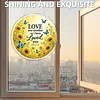 Signe d&rsquo;amour en verset biblique, bricolage 2D plat acrylique 5D &agrave; points de peinture en diamant DIY avec un pendentif en forme de cristal, kits de pendentifs en forme sp&eacute;ciale de diamants en strass, perceuse simple face 25x25cm pour la d&eacute;coration int&eacute;rie