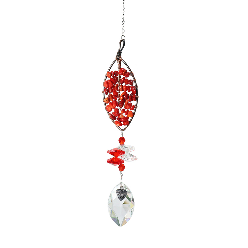 

Red Leaf - Art Crystal Suncatcher, 501 Original