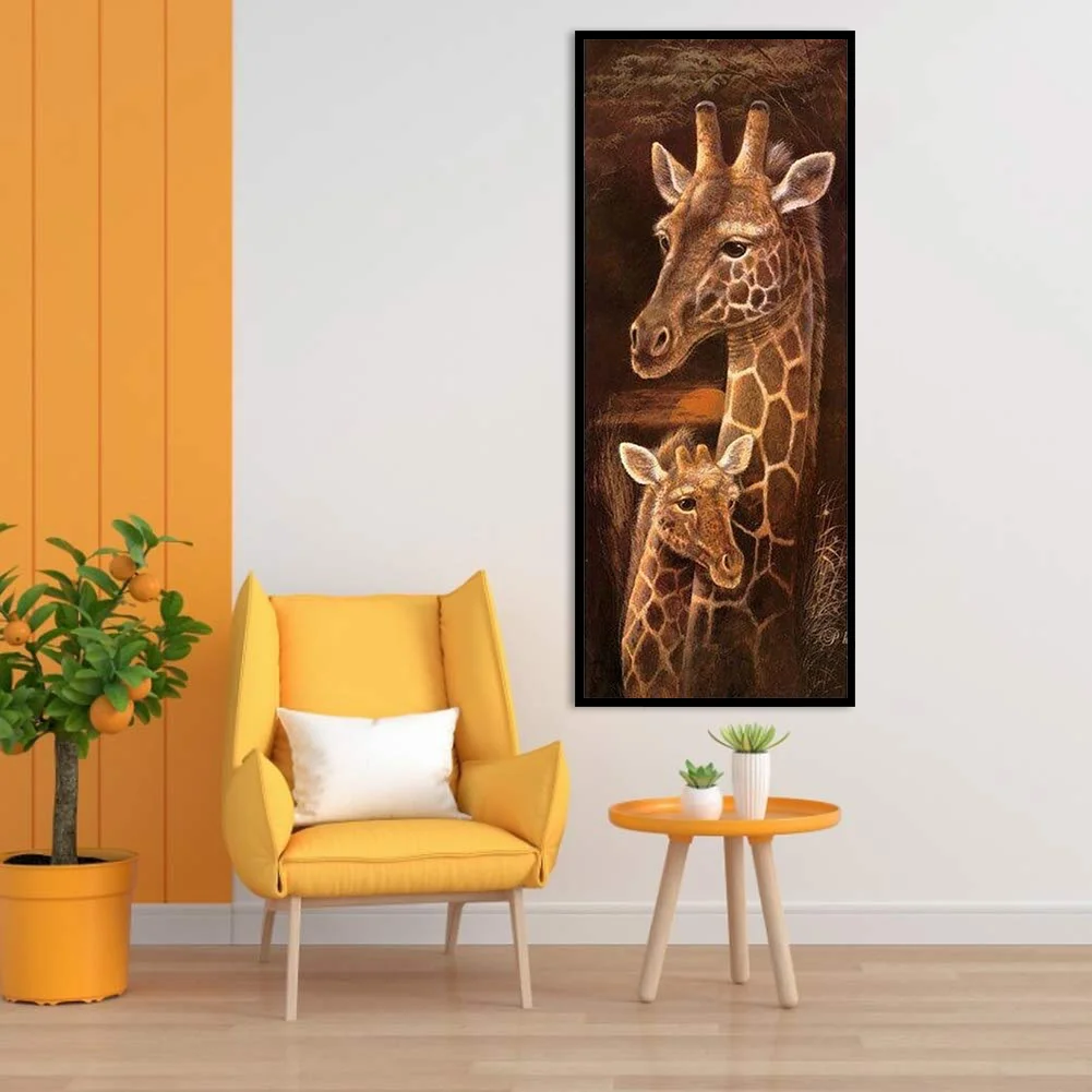 11CT Stamped Cross Stitch - Giraffe(30*75cm)