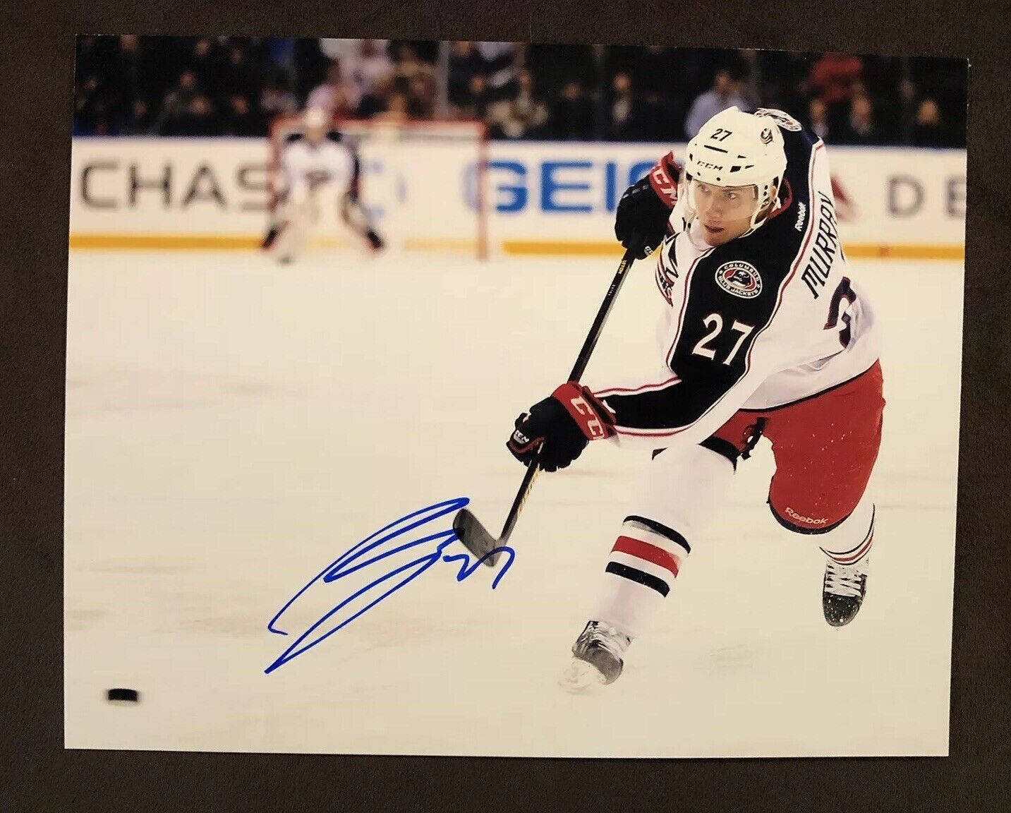 RYAN MURRAY AUTOGRAPH Photo Poster painting Columbus Blue Jackets signed 8x10 Photo Poster painting CBJ 1st Pic