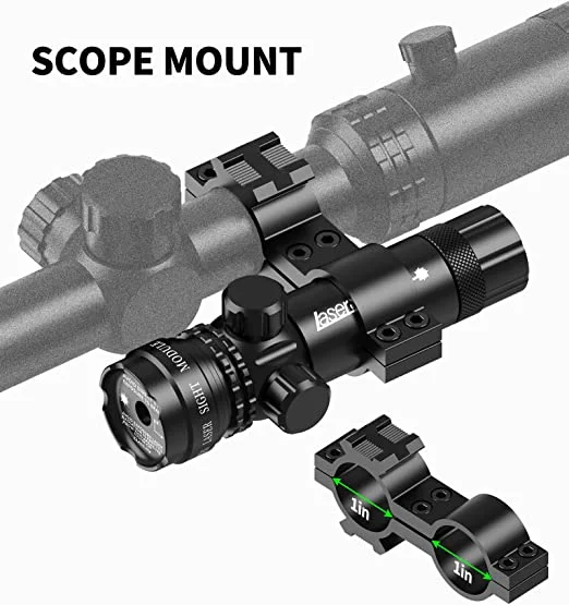 ohhunt® Green Dot Laser Sight with Picatinny Rail Mount - Include Barrel Mount & Cable Switch