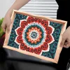 DIY Diamond Painting Decor Wooden Food Tray - Mandala