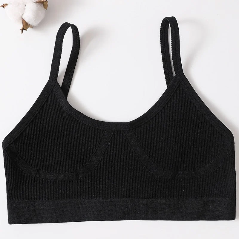 Women Sexy Crop Tops Bra Tube Top Female Streetwear Bandeau Sleeveless Seamless Sports Bra Crop Top Camis Tee Top Basic Tank
