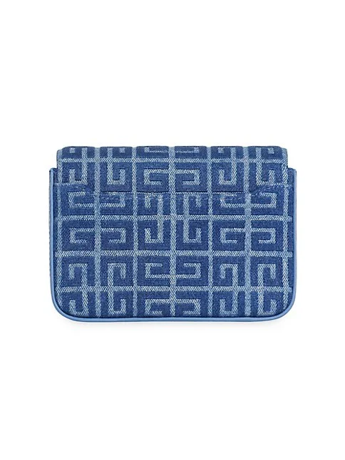 Givenchy Small 4G Bag In 4G Denim With Chain