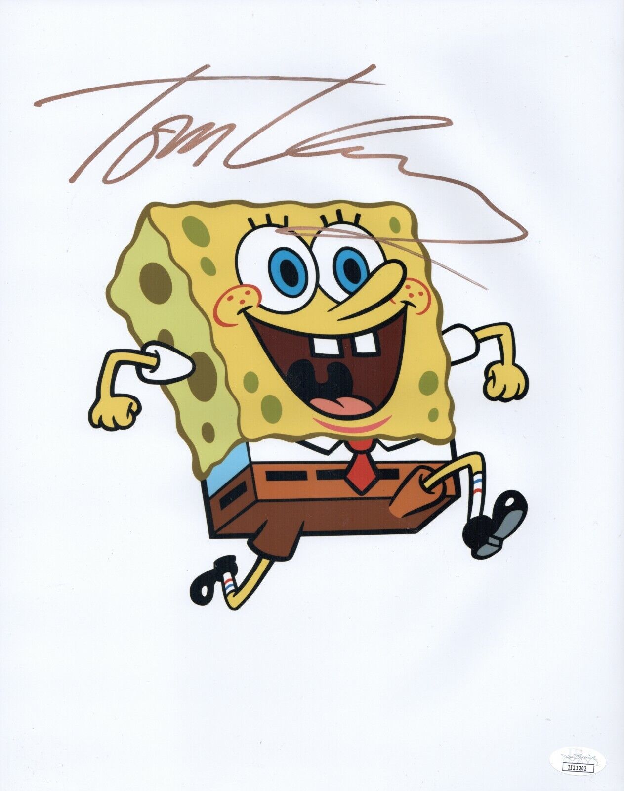 TOM KENNY Spongebob Squarepants 11x14 Photo Poster painting IN PERSON Autograph JSA COA Cert