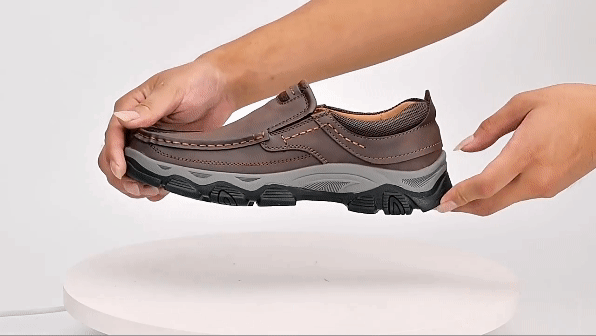 Men&rsquo;s Orthopedic Walking Shoes Genuine Leather Slip On Loafers