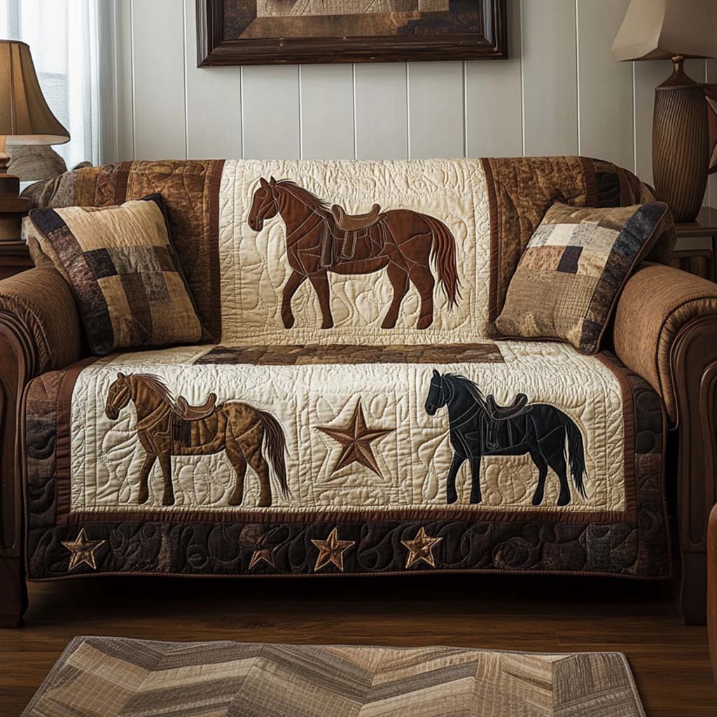 Heartland Rodeo Quilted Sofa Cover NCU0NT10809 everthome