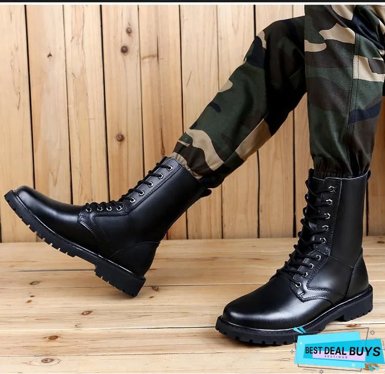 Men's Genuine Leather Engineer Boots