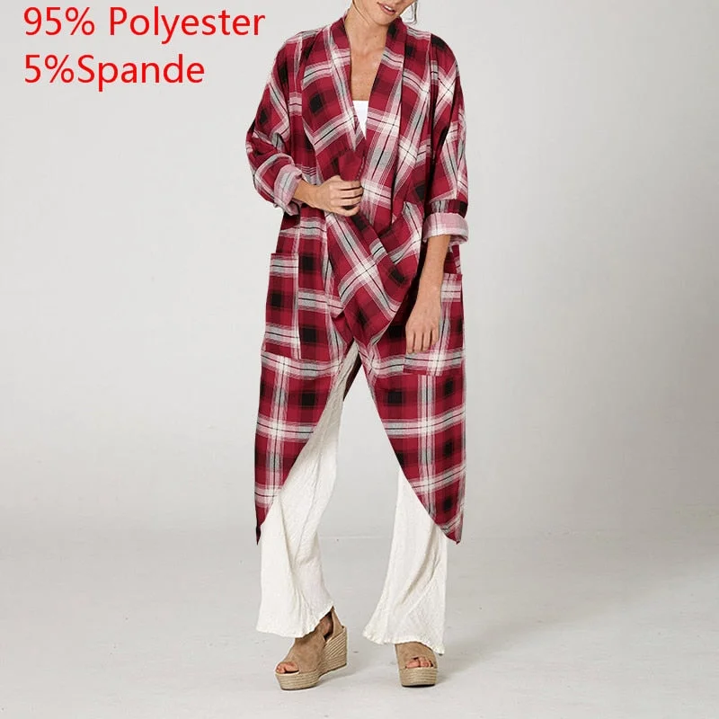 Celmia Women Tops Vintage Solid Blouses 2022 Summer Fashion Long Shirts Casual Cowl Neck Long Sleeve Asymmetrical Party Blusas