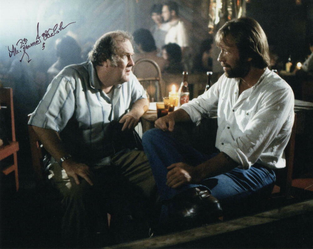 M EMMET WALSH SIGNED AUTOGRAPH 8X10 Photo Poster painting - MISSING IN ACTION W/ CHUCK NORRIS