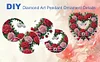 Valentine Day 2D Flat DIY Diamond Art Pendant Diamond Painting Set (Wreath)