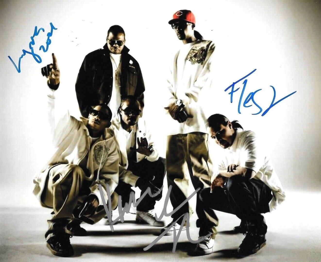 * BONE THUGS-N-HARMONY * signed 8x10 Photo Poster painting * LAYZE, FRESH, KRAYZE * COA * 2