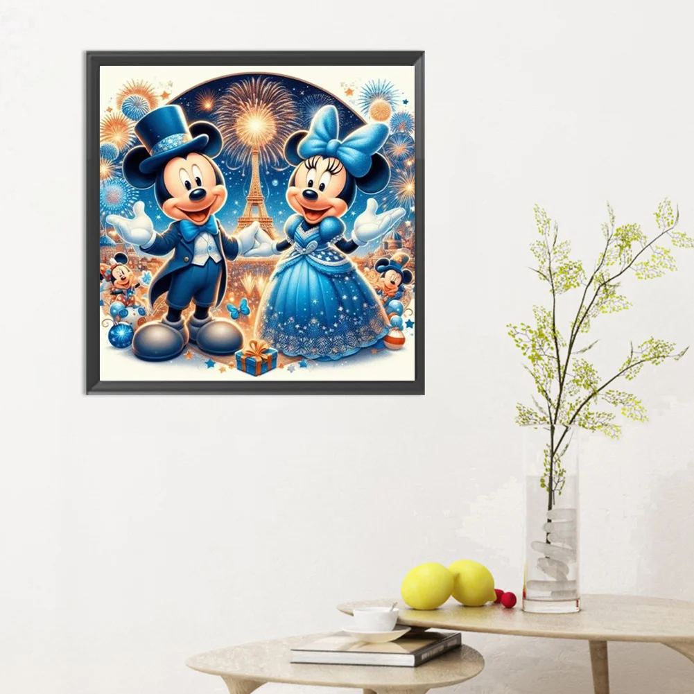 Diamond Painting - Full Round Drill - Mickey Minnie(Canvas|30*30cm)