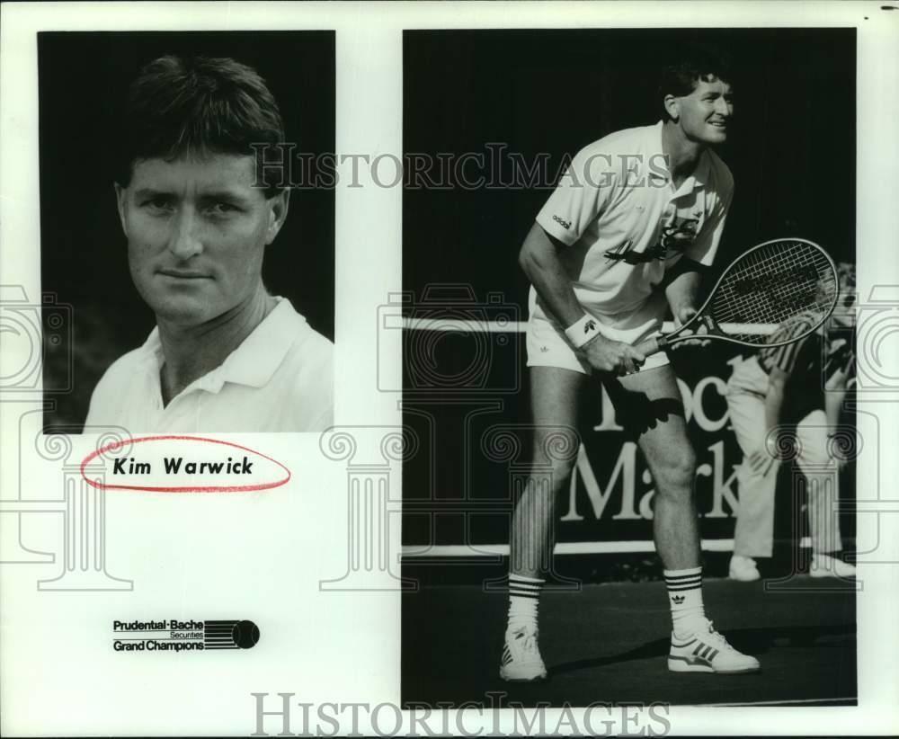 Press Photo Poster painting Tennis Player Kim Warwick on Grand Champions Circuit - sas20039