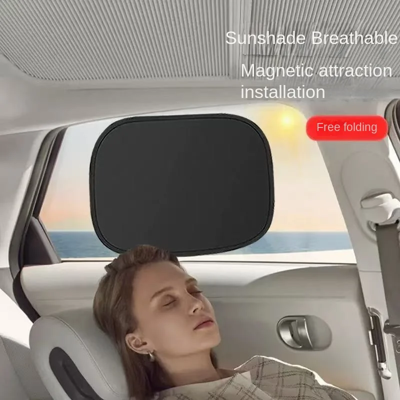 Car side window sun visor--Static adsorption, Easy to store