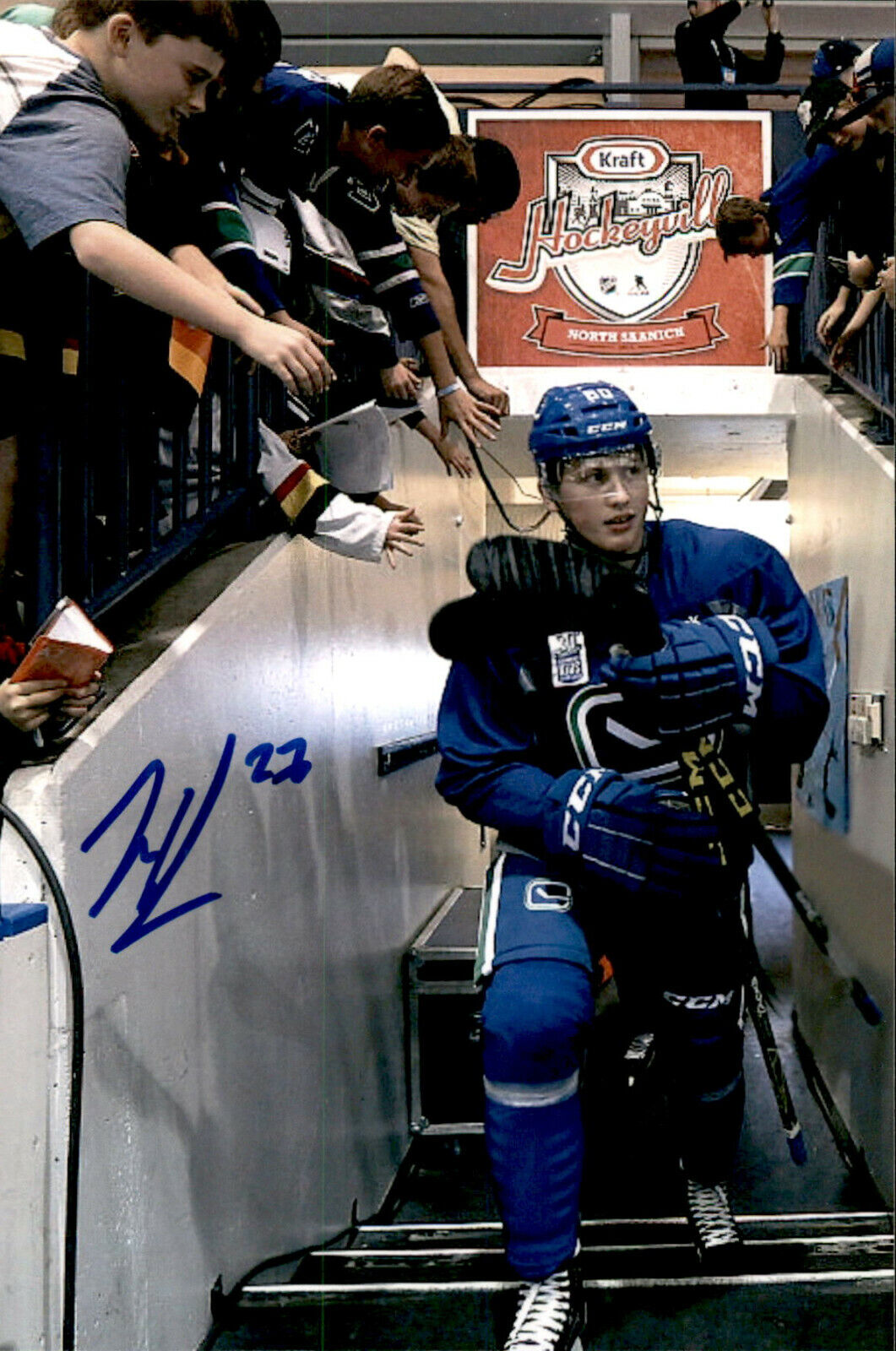 Dmitry Zhukenov SIGNED 4x6 Photo Poster painting VANCOUVER CANUCKS #4