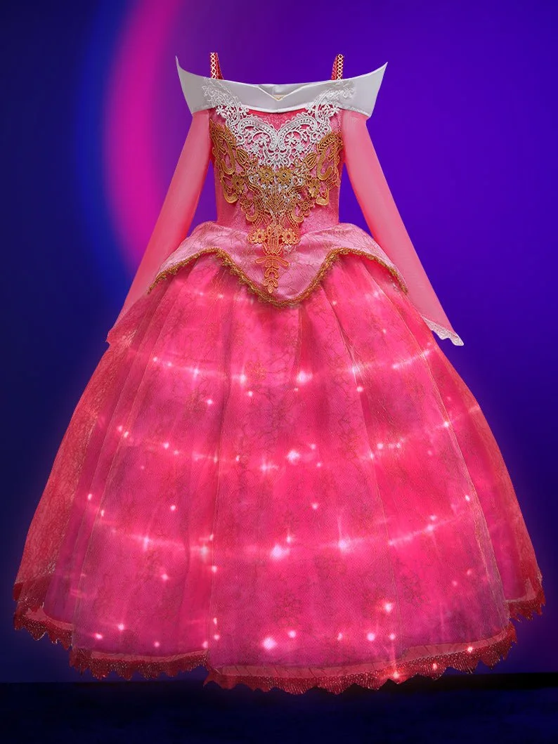 Beauty Princess Dress Up Fancy LED Costumes