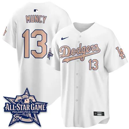 Men's Los Angeles Dodgers #13 Max Muncy White 2026 MLB All-Star Jersey
