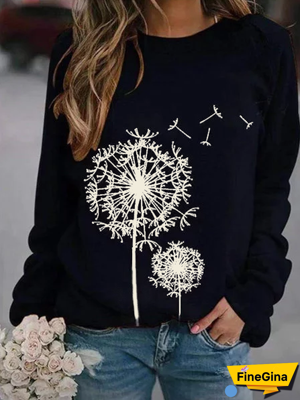 Cotton-Blend Crew Neck Hoodies & Sweatshirts