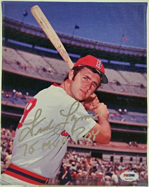 FRED LYNN Signed 75 MVP ROY