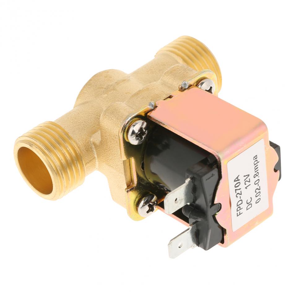 Solenoid Valve 1/2" DC 12V Normally Closed Brass Electric Solenoid Valve For Water Control Electric Solenoid Valve