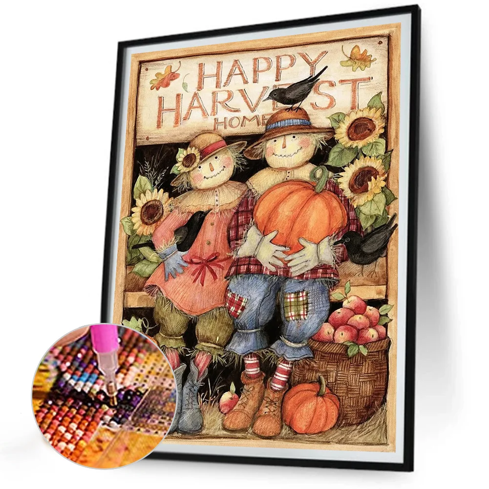 Diamond Painting - Full Round Drill - Scarecrow(Canvas|30*40cm)