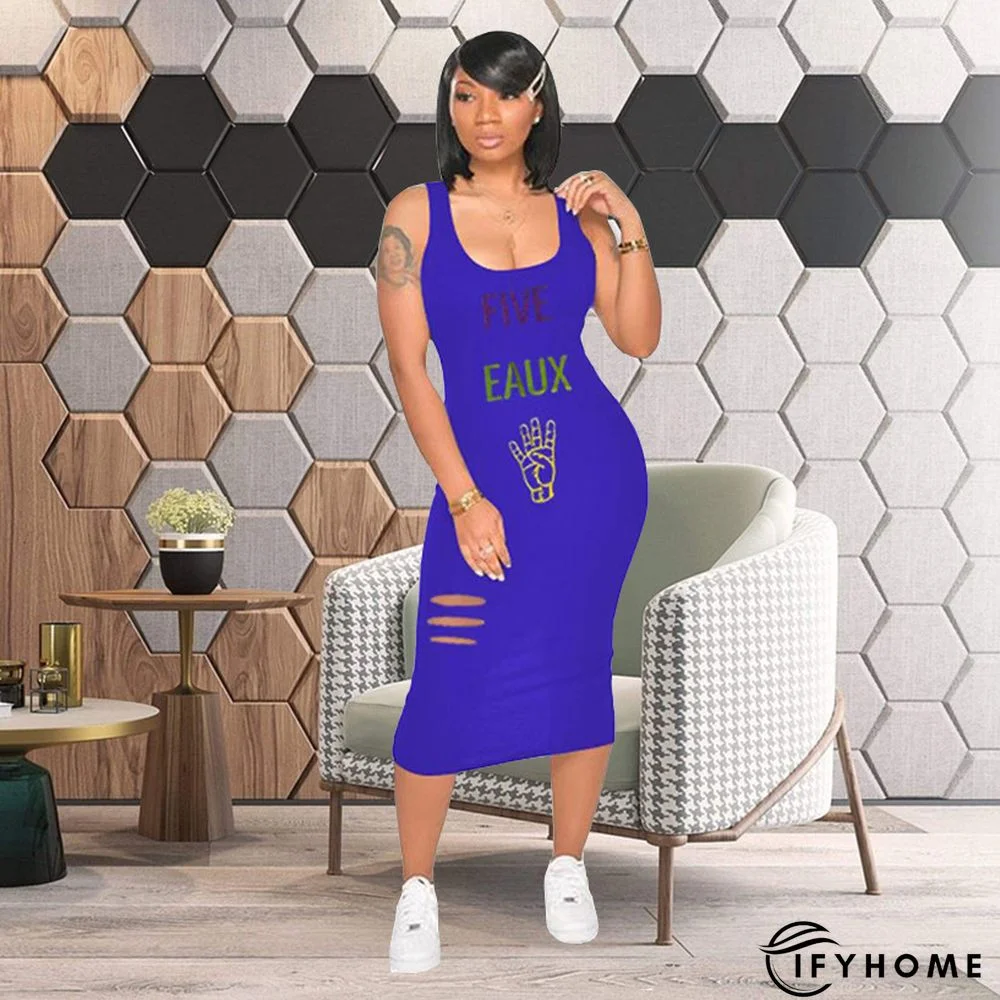 Stylish Casual Letter Print Dress | IFYHOME