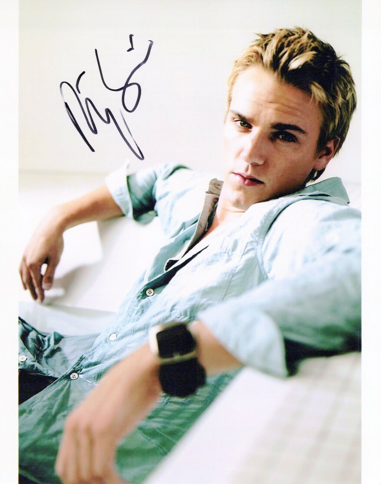 Riley Smith head shot autographed Photo Poster painting signed 8x10 #12