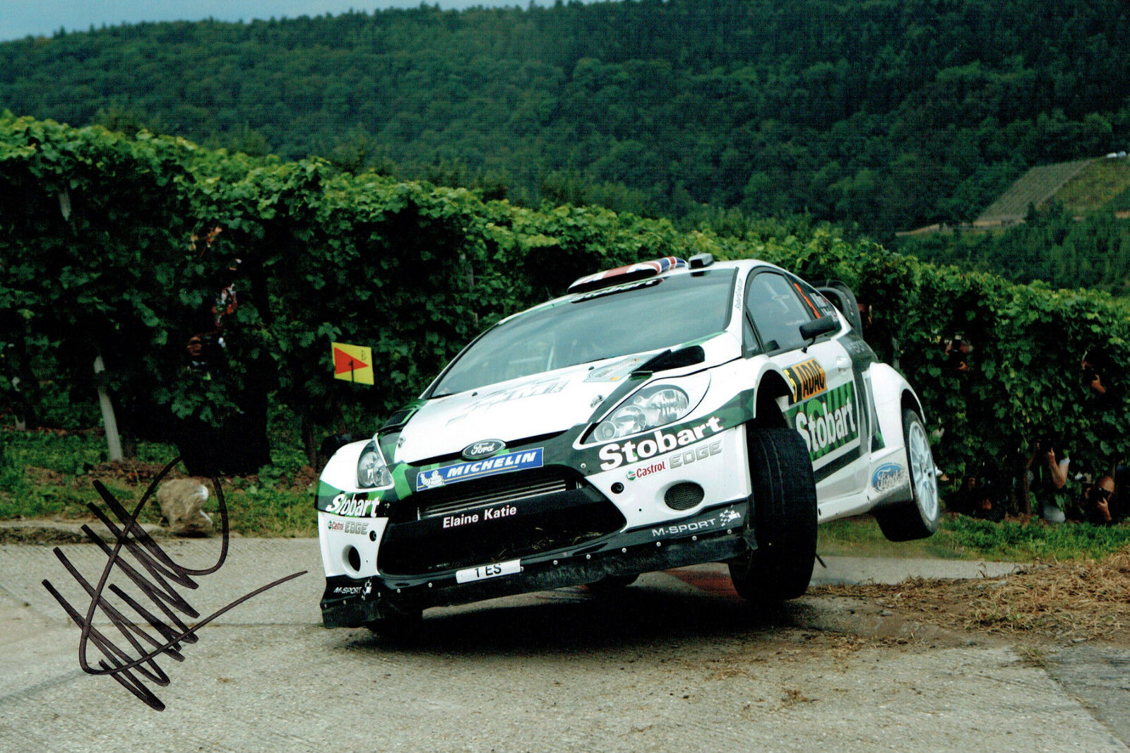 Malcolm WILSON WRC Ford DRIVER Stobart SIGNED AUTOGRAPH 12x8 Photo Poster painting AFTAL COA