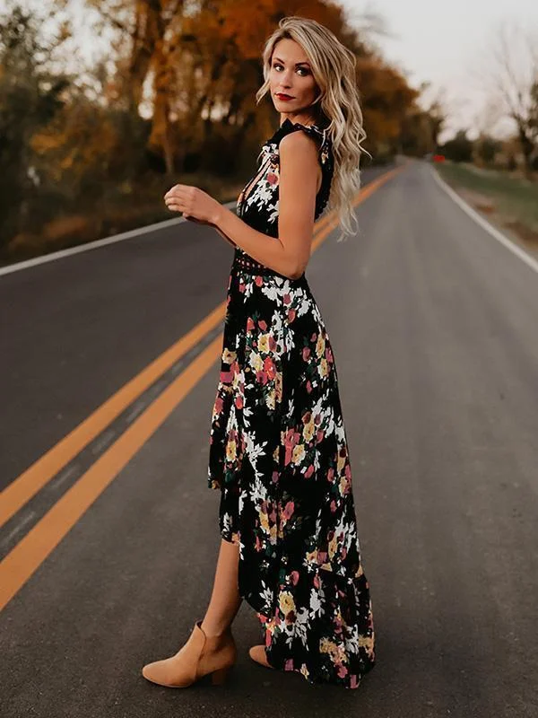 New Fashion Sexy Women Boho Party Midi Dress