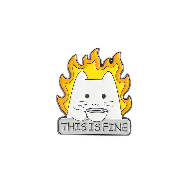 Foto del pin Fuego Felino Tranquilo