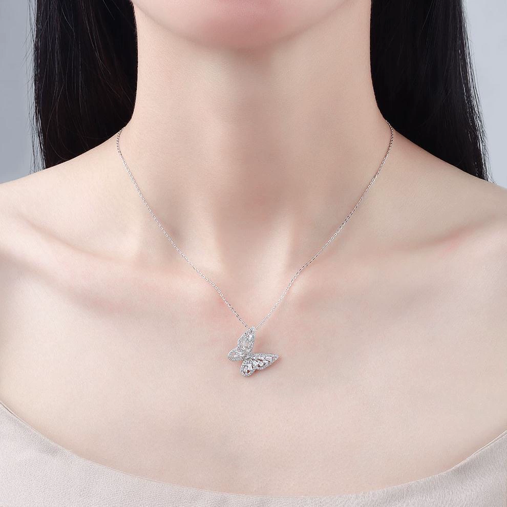 Butterfly Zirconia Necklace