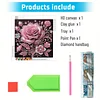 Pinke Rose speziell geformter 5D DIY Teilbohrer Diamant-Malkit 30x30cm