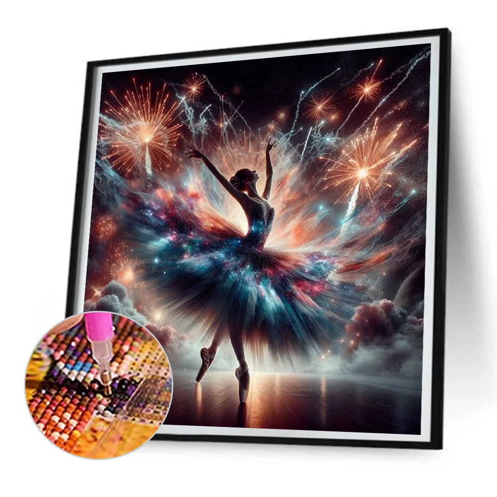 Diamond Painting - Full Round Drill - Dancing Beauty(Canvas|30*30cm)