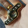 Classic Three-Leaf Wild Boar Finger Tip Gyroscope Decompression Toy Handmade Copper Finger Gyroscope Rotating EDC Manual Spinner Decompression Toy