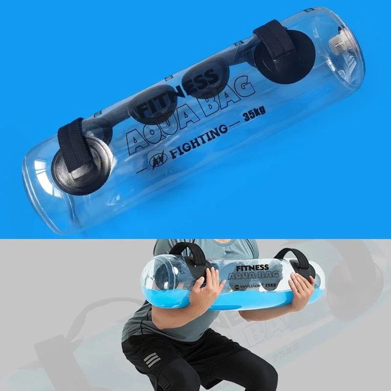 Portable Foldable Water-Filled Inflatable Weight Bag Weightlifting Balance Strength Training Fitness Weight Bag, Colour: 35kg 