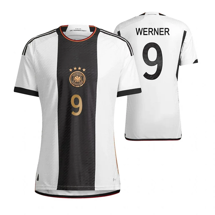 Deutschland Timo Werner 9 Home Tirkot WM 2022