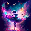 Diamond Painting-DIY Full Round Drill Ballet Dancer Enjoyin