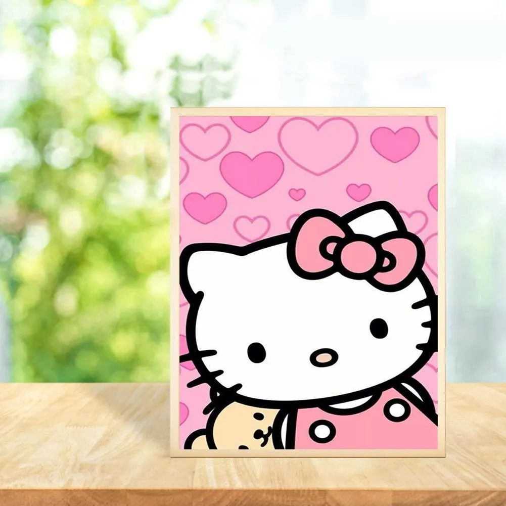 5D DIY Full Drill Diamond Painting Hello Kitty Embroidery Mosaic Craft Kits