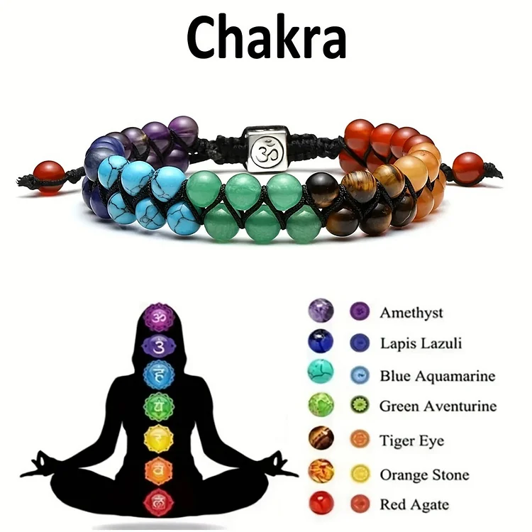 7-Vasa Yoga Natural Stone Hand-woven Bracelet