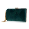 Silk Tasseled Square  Banquet Handbag