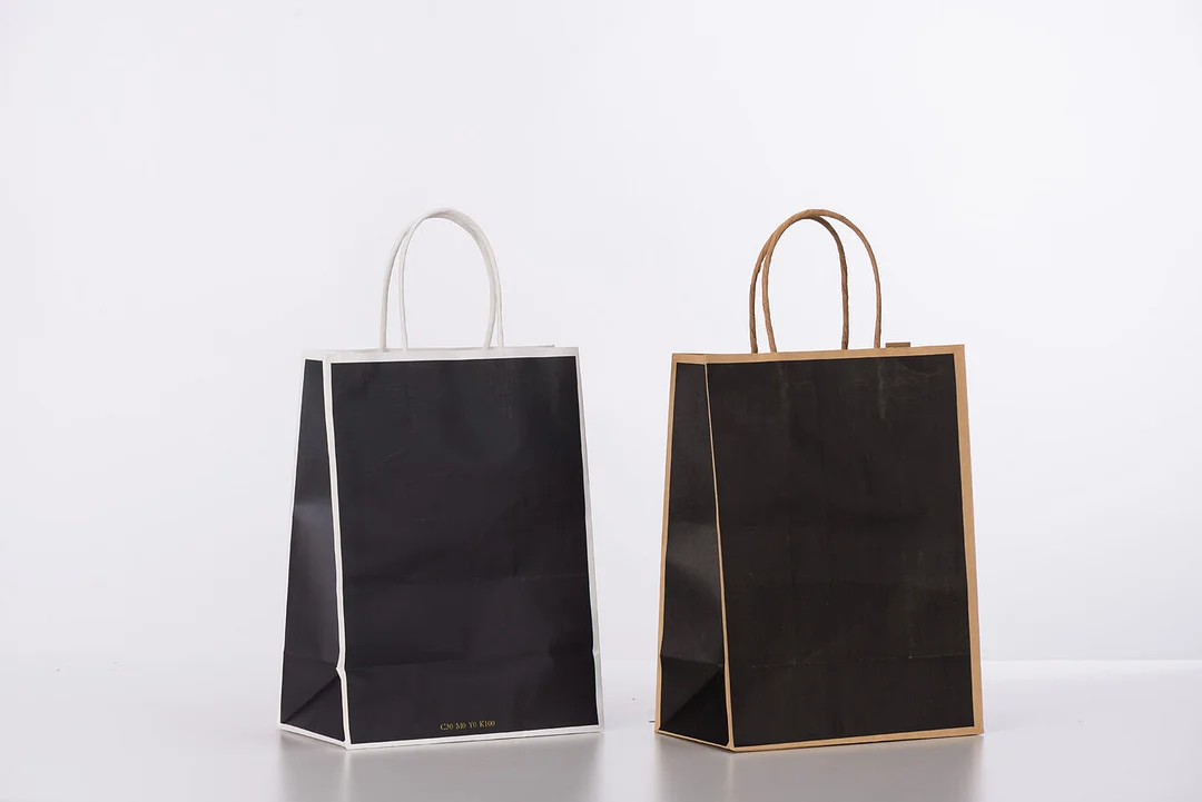 Black Paper Bags With Handles