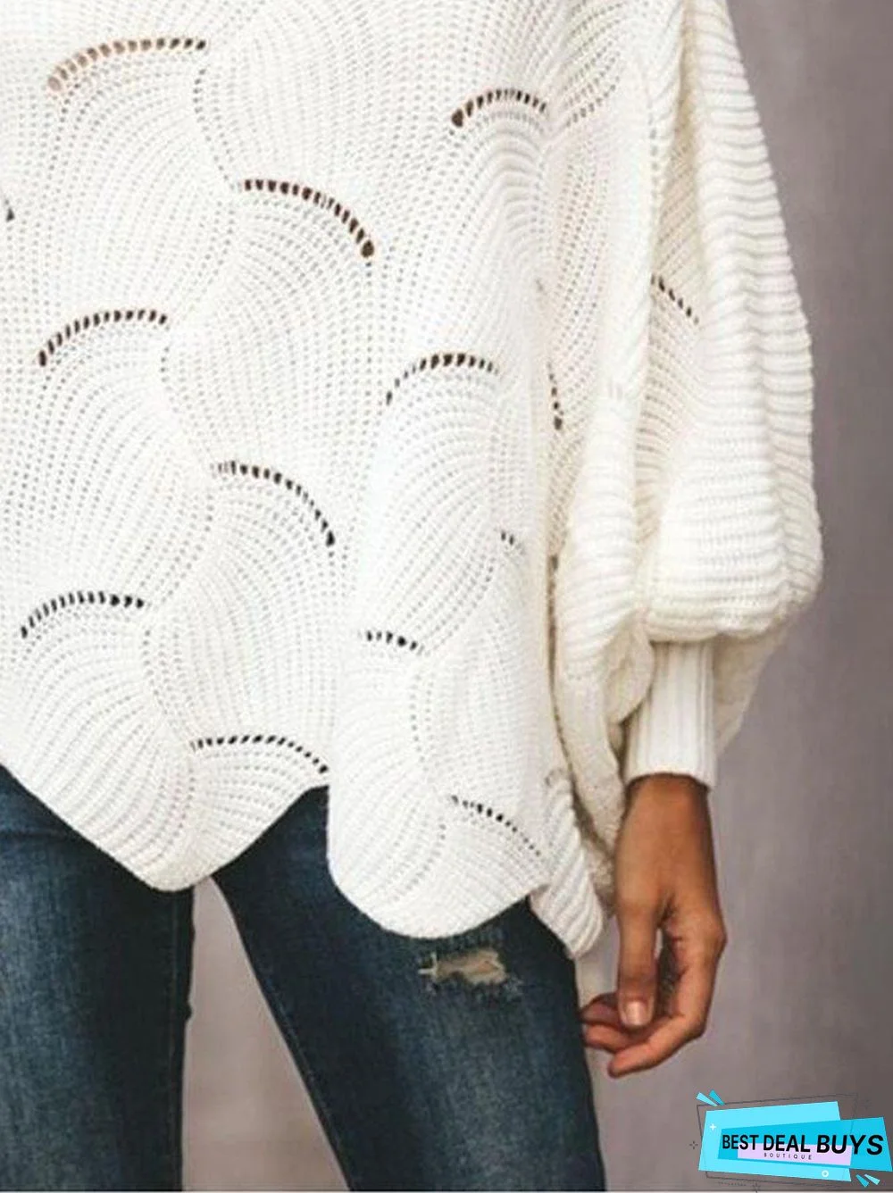 Loosen Round Neck Sweater