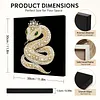 DIY Pearl Painting Snake for Home Wall Decor with Frame(30x30cm)