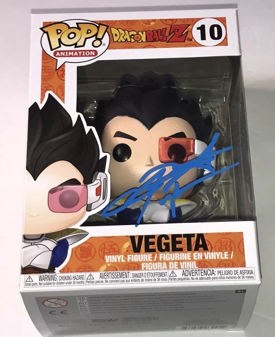 CHRIS SABAT Signed POP VINYL Vegeta DRAGON BALL Z Toy Autograph JSA COA WP