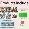 6Pcs DIY Christmas Goblin Diamond Painting Greeting Cards