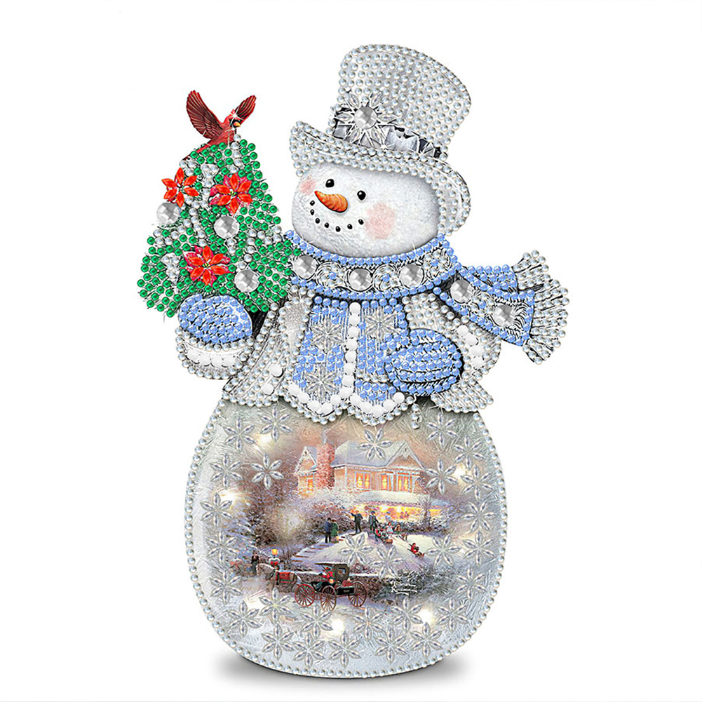 

Christmas Snowman - Special Shaped Diamond Painting - 30*30CM, 501 Original